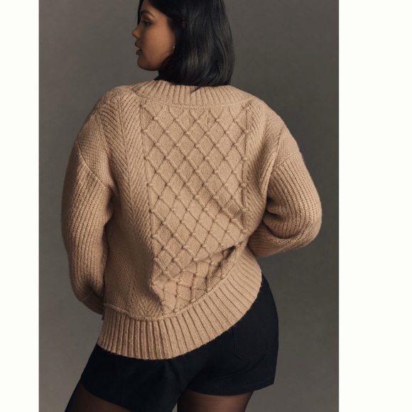 NWT Anthropologie The Tillie V-Neck Pullover Sweater by Maeve XL - Picture 6 of 14